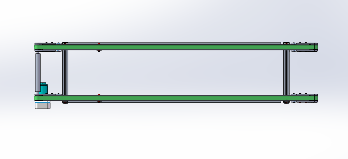 齿形同步带左边驱动皮带线